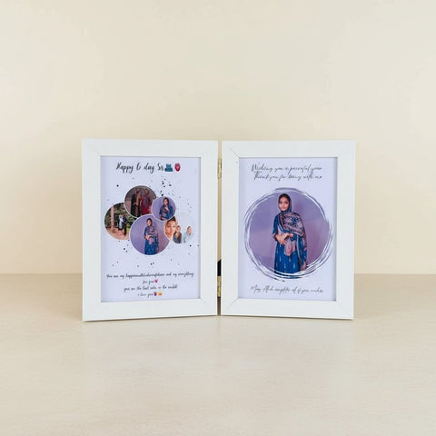 Personalized Folding Photo Frame - Custom Message & Picture Gift