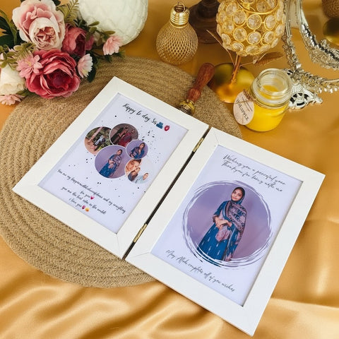 Personalized Folding Photo Frame - Custom Message & Picture Gift