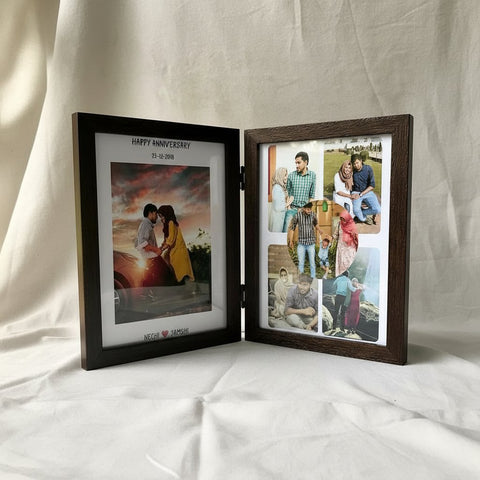 Custom Folding Photo Frame - Personalized Anniversary Gift
