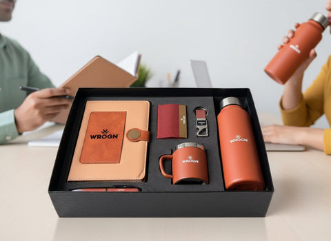 Custom 6-in-1 Gift Set: Personalized Bottle, Mug, Diary & More