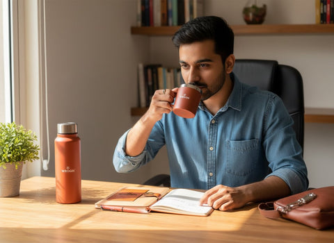 Custom 6-in-1 Gift Set: Personalized Bottle, Mug, Diary & More