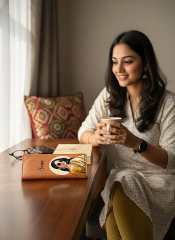 Personalized Astral Long Card Holder Wallet - Custom Name & Design