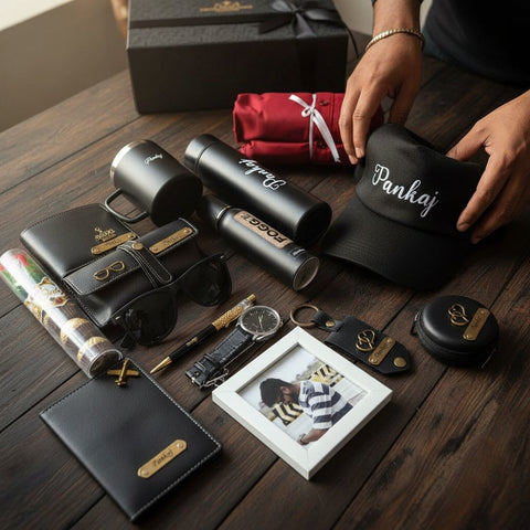 Custom Men's 16-in-1 Essentials Gift Box - Personalized & Stylish