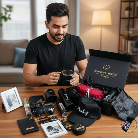 Custom Men's 16-in-1 Essentials Gift Box - Personalized & Stylish