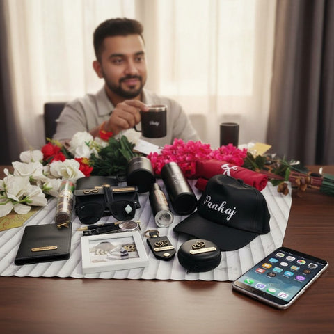 Custom Men's 16-in-1 Essentials Gift Box - Personalized & Stylish