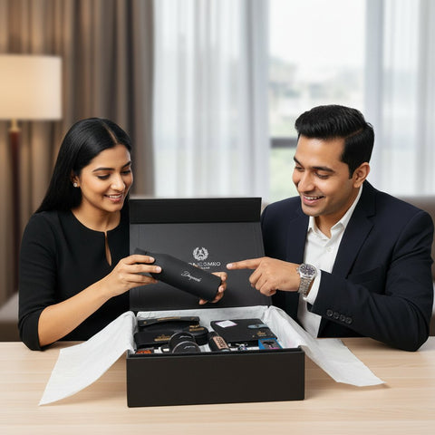 All Black Combo 5.0: Personalized 13-in-1 Luxury Gift Hamper