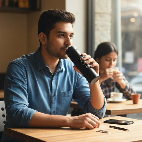 Customized Gift Hamper: Engraved Bottle, Pen & Keychain Set