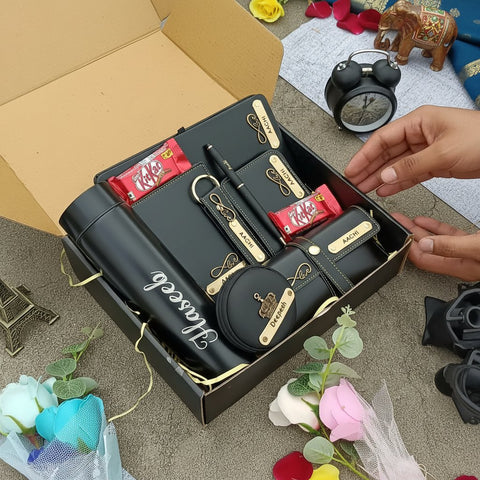 Personalized 9-in-1 Men's Wallet Hamper | Ultimate Gift for Him