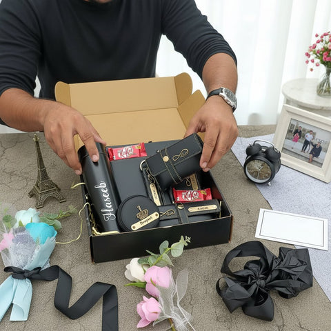 Personalized 9-in-1 Men's Wallet Hamper | Ultimate Gift for Him