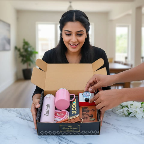 Custom Sketch Wallet Hamper 1.0 - Personalized Gift Box Set