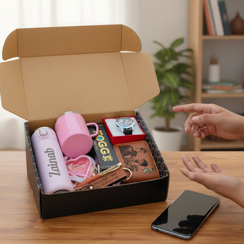 Custom Sketch Wallet Hamper 1.0 - Personalized Gift Box Set