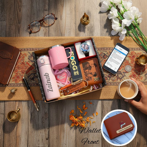 Custom Sketch Wallet Hamper 1.0 - Personalized Gift Box Set