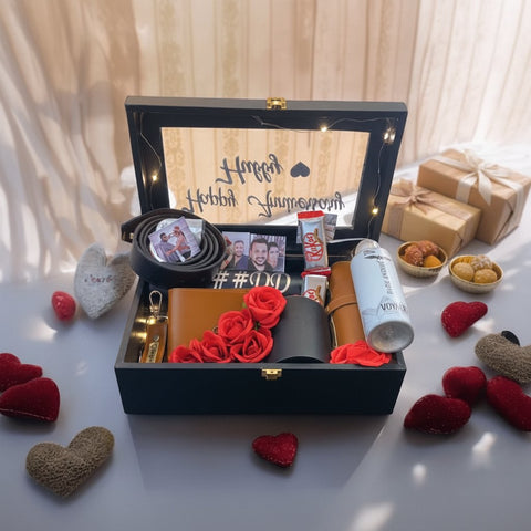 Personalized Luxury Gift Trunk Hamper | Custom Gift Box for Him/Her