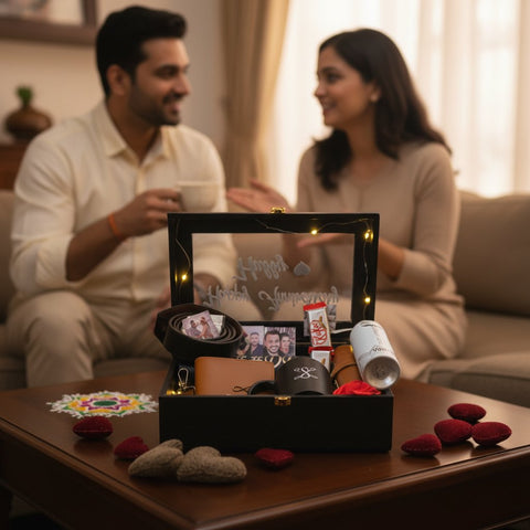 Personalized Luxury Gift Trunk Hamper | Custom Gift Box for Him/Her