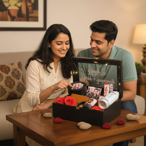 Personalized Luxury Gift Trunk Hamper | Custom Gift Box for Him/Her