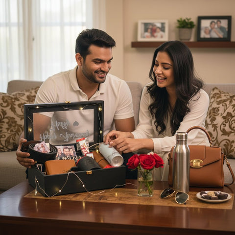 Personalized Luxury Gift Trunk Hamper | Custom Gift Box for Him/Her