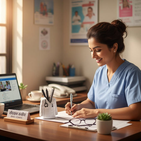 Personalized Doctor Lab Coat Pen Stand | Custom Medical Gift