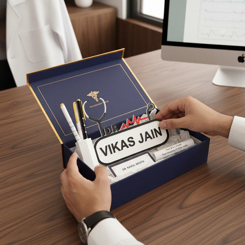 Personalized Doctor Pen Stand | Custom Name Desk Organizer Gift