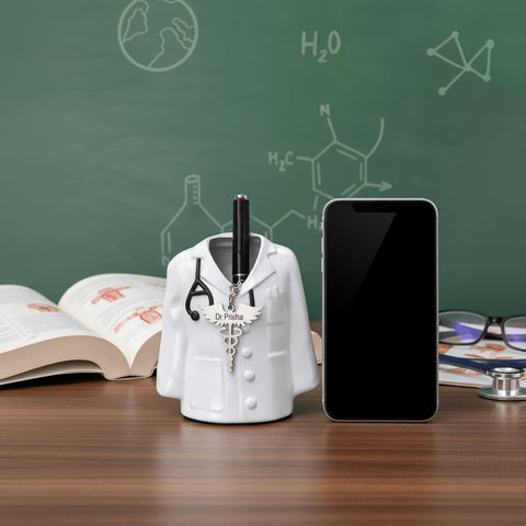 Personalized Doctor's Gift Hamper | Engraved Pen, Keychain & Holder