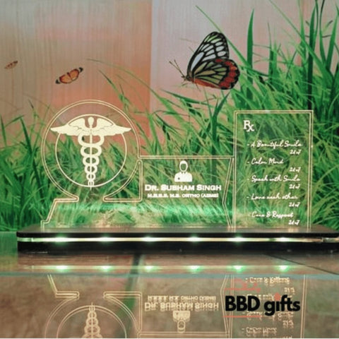 Personalized LED Doctor Table Top | Custom Acrylic Medical Gift