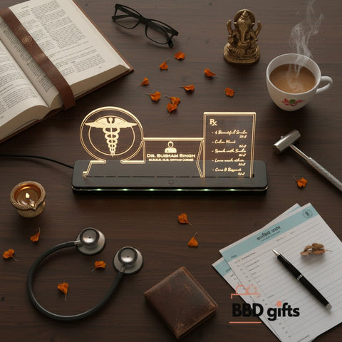 Personalized LED Doctor Table Top | Custom Acrylic Medical Gift