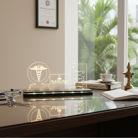 Personalized LED Doctor Table Top | Custom Acrylic Medical Gift