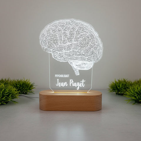 Personalized Brain LED Desk Lamp | Neurologist & Psychologist Gift