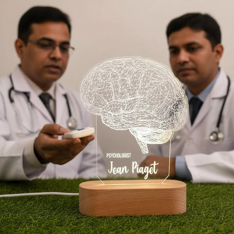 Personalized Brain LED Desk Lamp | Neurologist & Psychologist Gift