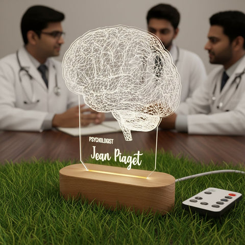 Personalized Brain LED Desk Lamp | Neurologist & Psychologist Gift