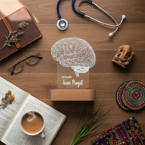 Personalized Brain LED Desk Lamp | Neurologist & Psychologist Gift