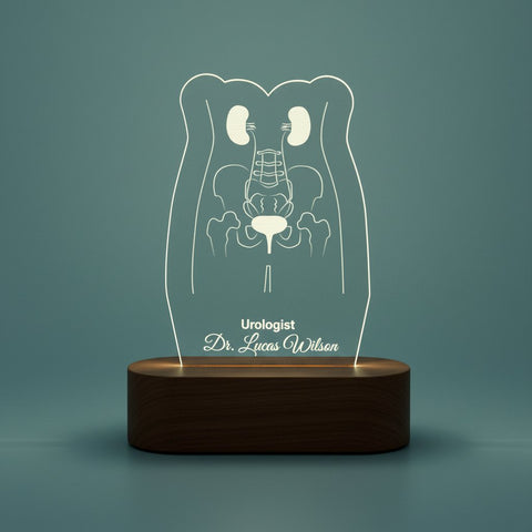 Personalized Urologist LED Lamp | Custom Doctor Name Night Light