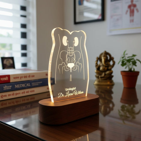 Personalized Urologist LED Lamp | Custom Doctor Name Night Light
