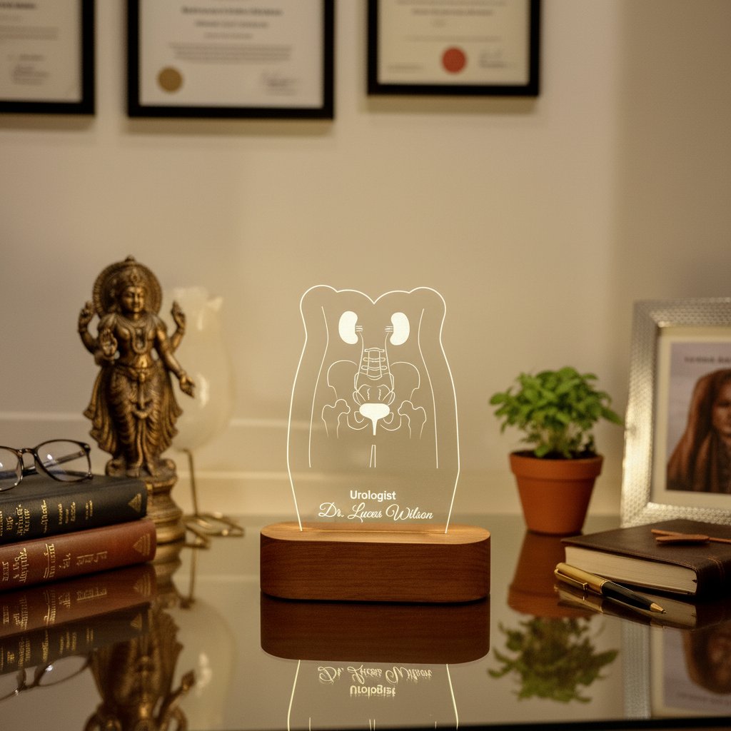 Personalized Urologist LED Lamp | Custom Doctor Name Night Light