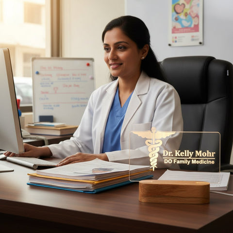 Custom Doctor Illusion Lamp - Personalized Medical Professional Gift