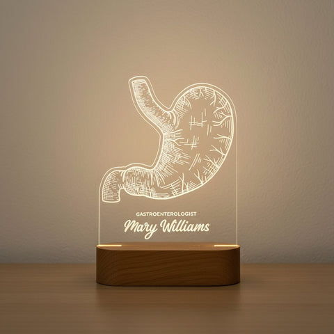 Personalized Gastroenterologist Illusion Lamp | Unique Medical Gift