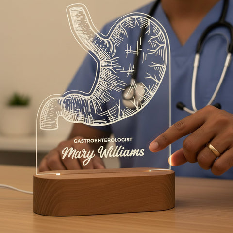 Personalized Gastroenterologist Illusion Lamp | Unique Medical Gift