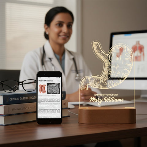 Personalized Gastroenterologist Illusion Lamp | Unique Medical Gift