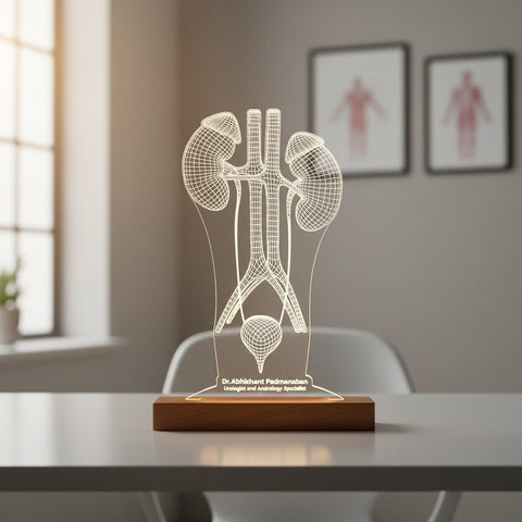 Personalized LED Urologist Desk Lamp | Kidney Anatomy Gift