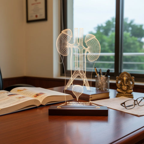Personalized LED Urologist Desk Lamp | Kidney Anatomy Gift