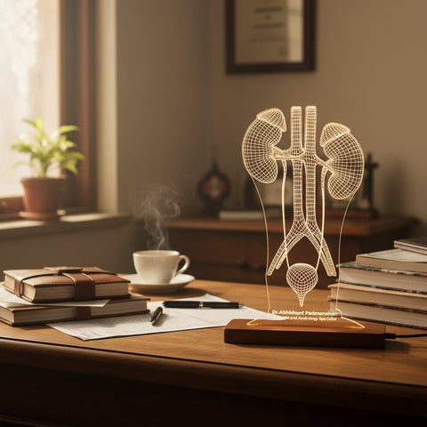 Personalized LED Urologist Desk Lamp | Kidney Anatomy Gift