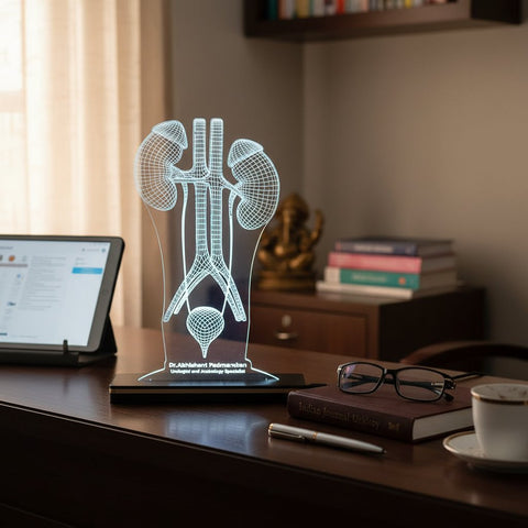 Personalized LED Urologist Desk Lamp | Kidney Anatomy Gift