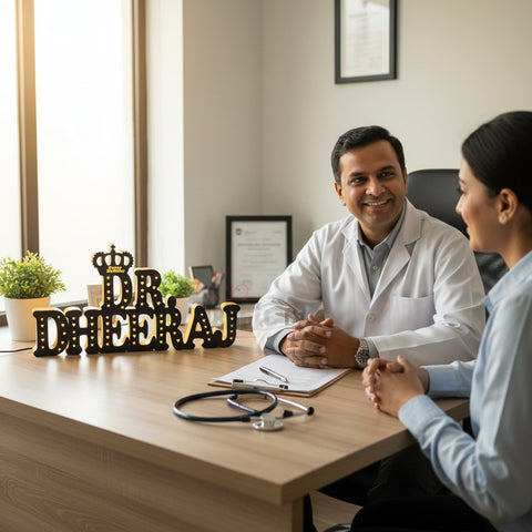 Customized LED Name Lamp | Personalized Doctor Gift | MDF & Acrylic