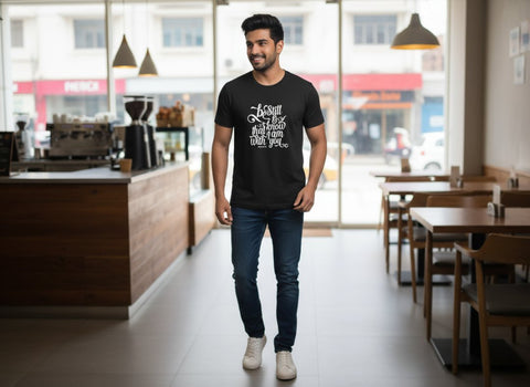 Custom Premium Cotton T-Shirt | Personalized Photo & Text Tee