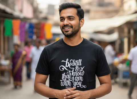 Custom Premium Cotton T-Shirt | Personalized Photo & Text Tee