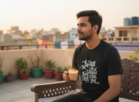 Custom Premium Cotton T-Shirt | Personalized Photo & Text Tee