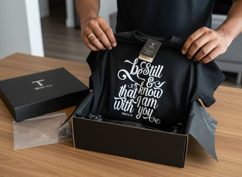 Custom Premium Cotton T-Shirt | Personalized Photo & Text Tee