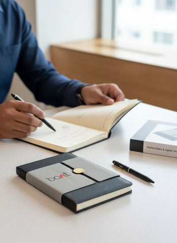 Custom Fusion Diary & Jupiter Pen Set | Personalized Gift
