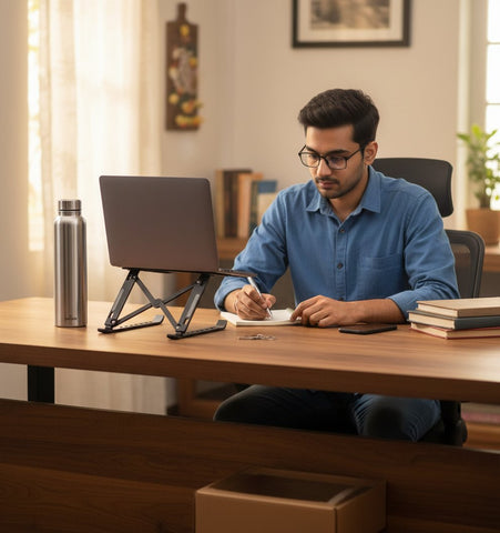 Personalized David Gift Set: Bottle, Pen, Keychain & Laptop Stand