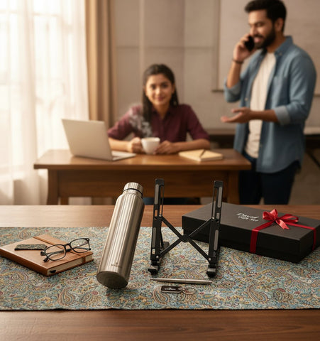 Personalized David Gift Set: Bottle, Pen, Keychain & Laptop Stand