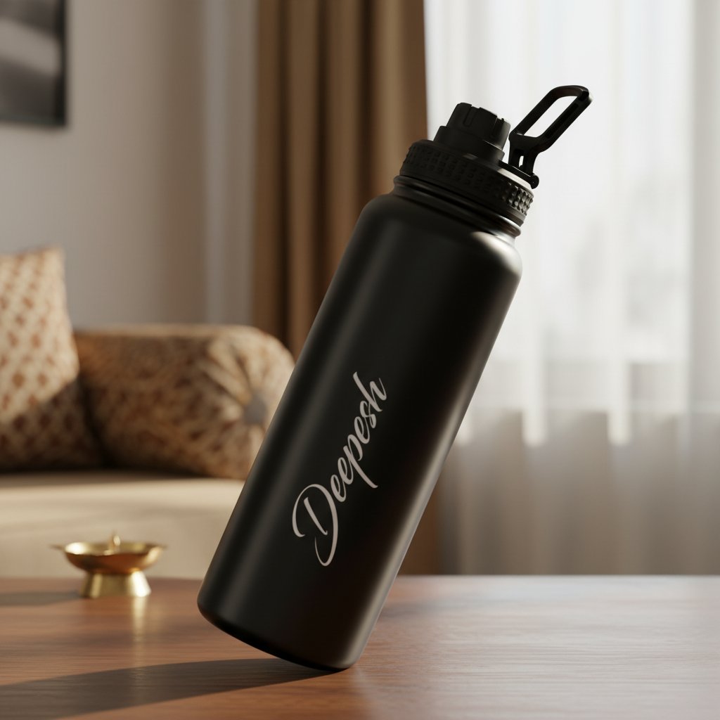 Personalized 1000ml Hot & Cold Vacuum Bottle - Custom Name Flask